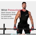 2PCS Gym Fitness Weight Lifting Grip Straps Dumbbell Hand Grips Training Wrist Support Bands Comfortable Cushioned Wrist Padding and Anti-slip Silicon grip Straps for Body Building Weightlifting Straps - Premium Quality