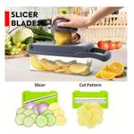 16 in 1 Multifunctional Vegetable Cutter Vegetable Chopper Mandoline Slicer Vegetable Slicer Grater Set