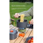 Hot-selling four-piece aluminum alloy camping cookware set, outdoor cooking equipment set