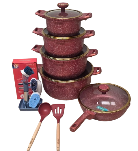 12Pcs Vera Granite Donnor Cookware Set(1-6)