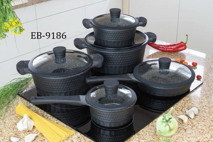 Edenberg 10-Piece Non-Stick Cookware Set | Induction Ready Pots & Pans Kenya
