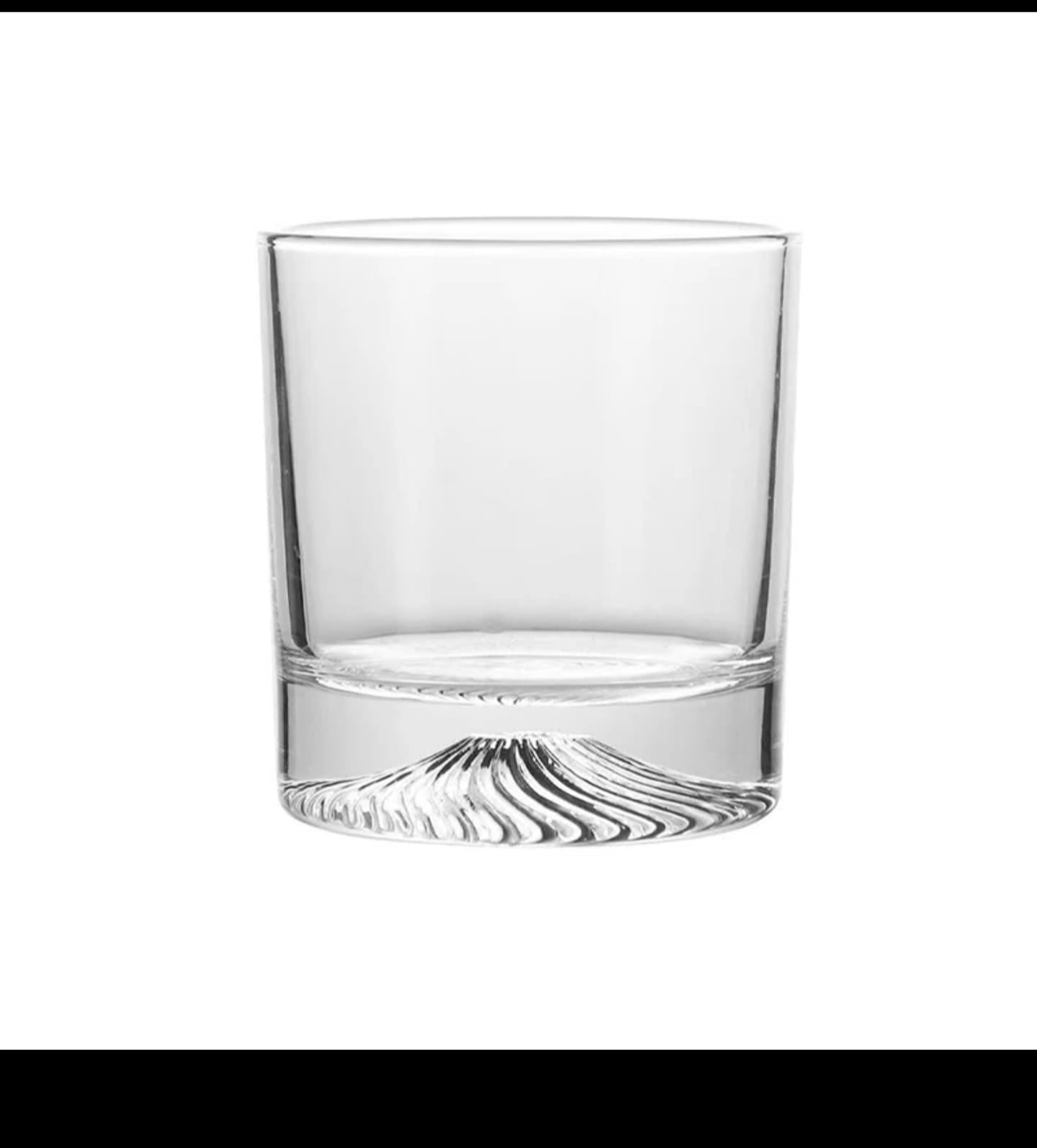 Threaded Heavy Base Crystal Whiskey Glass Set (300ml, 6pcs) β Heat Resistant