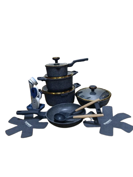 20Pc Donnor Vera Non-Stick Cookware Set(1-8)