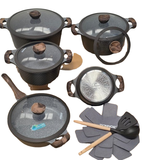 15Pcs Glory Donnor Granite Cookware Set(1-1)