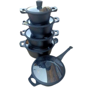 11pcs Granite Cookware Set with Pan