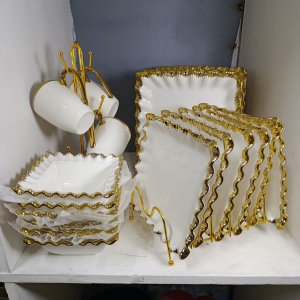 24pcs Zigzag Dinner Set