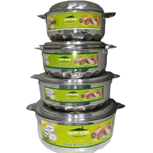 4pcs Stainless Steel Insulated Hot Pots