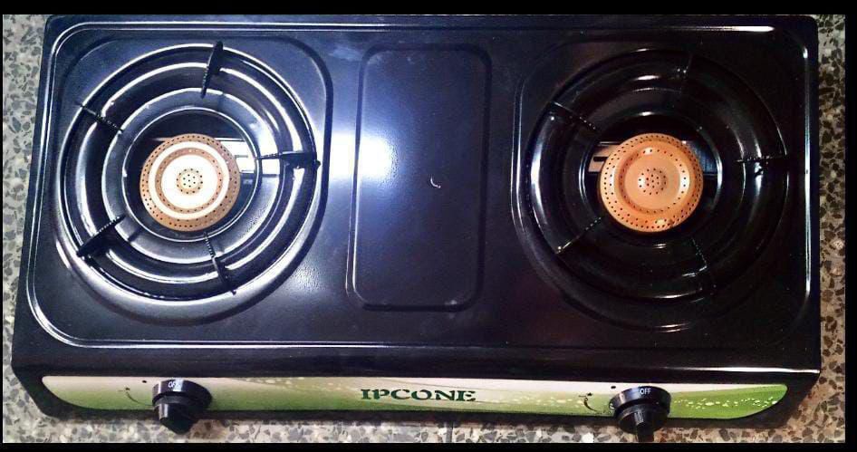 Steel black table burner ipcone