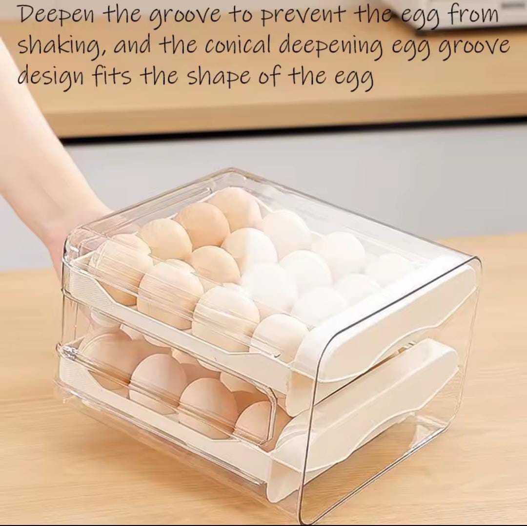 *⚜️Double layered Acrylic Egg storage tray...*