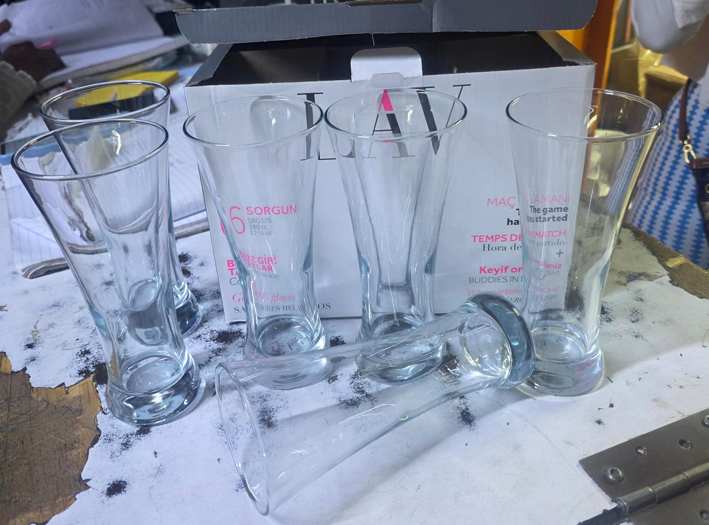 6 pcs beer glass