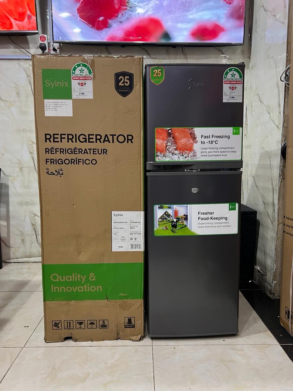 Syinix 137 Litres double door refrigerator