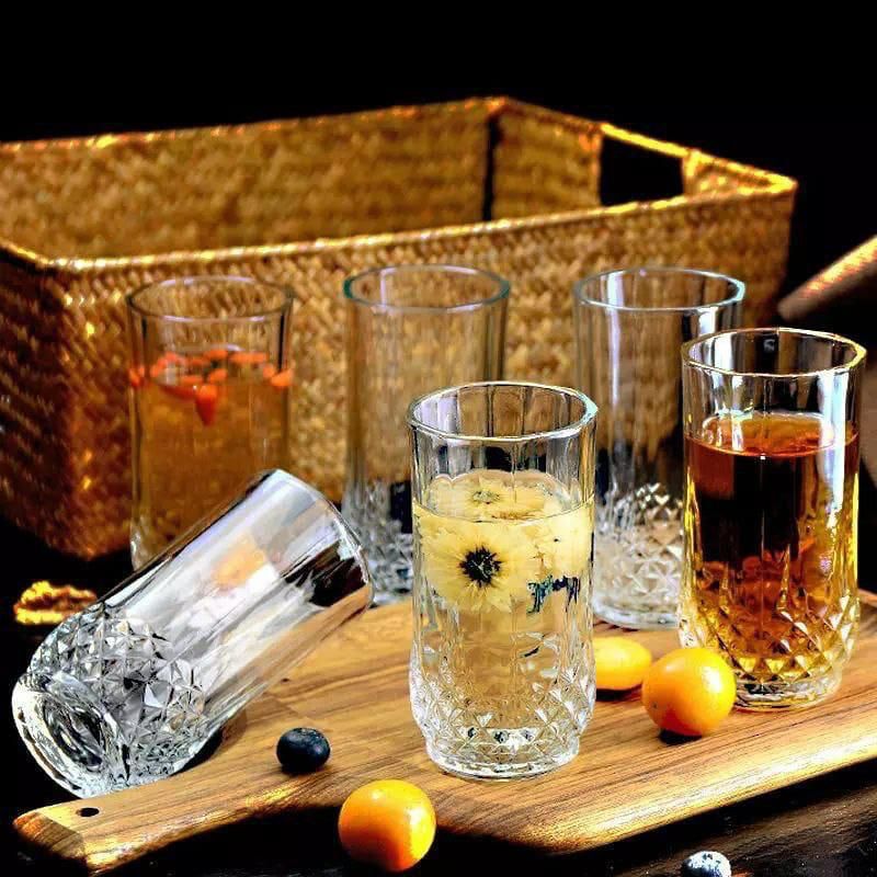 Long diamond glasses 6 pcs