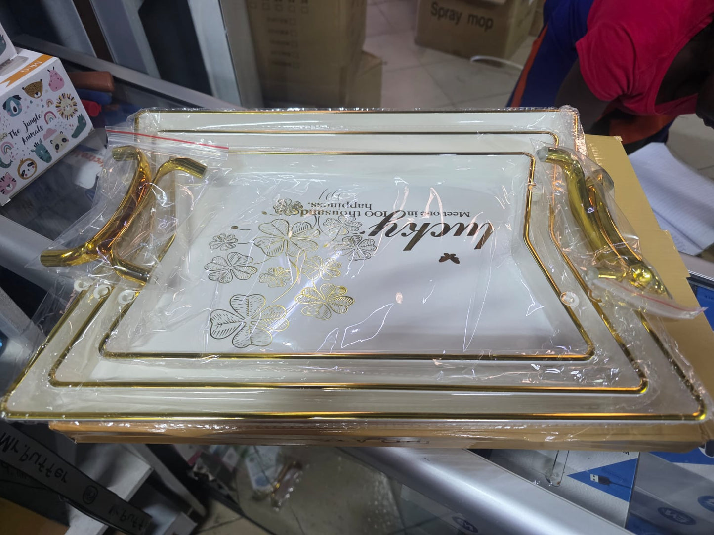 3 pcs acrylic lucky happiness