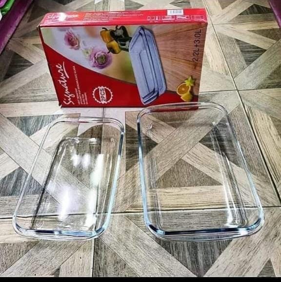 2 pc baking tin square