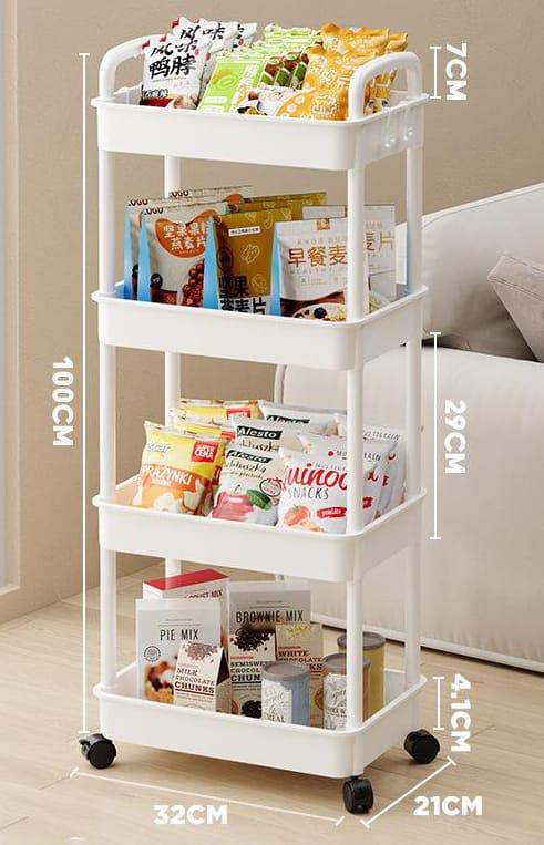 * RESTOCKED 4 TIER Multifunctional Organiser RACK hard plastic*