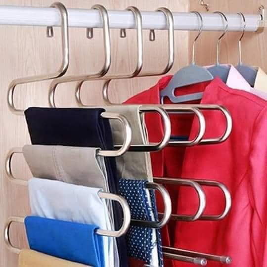 *Space saving Heavy Stainless steel trouser organizer