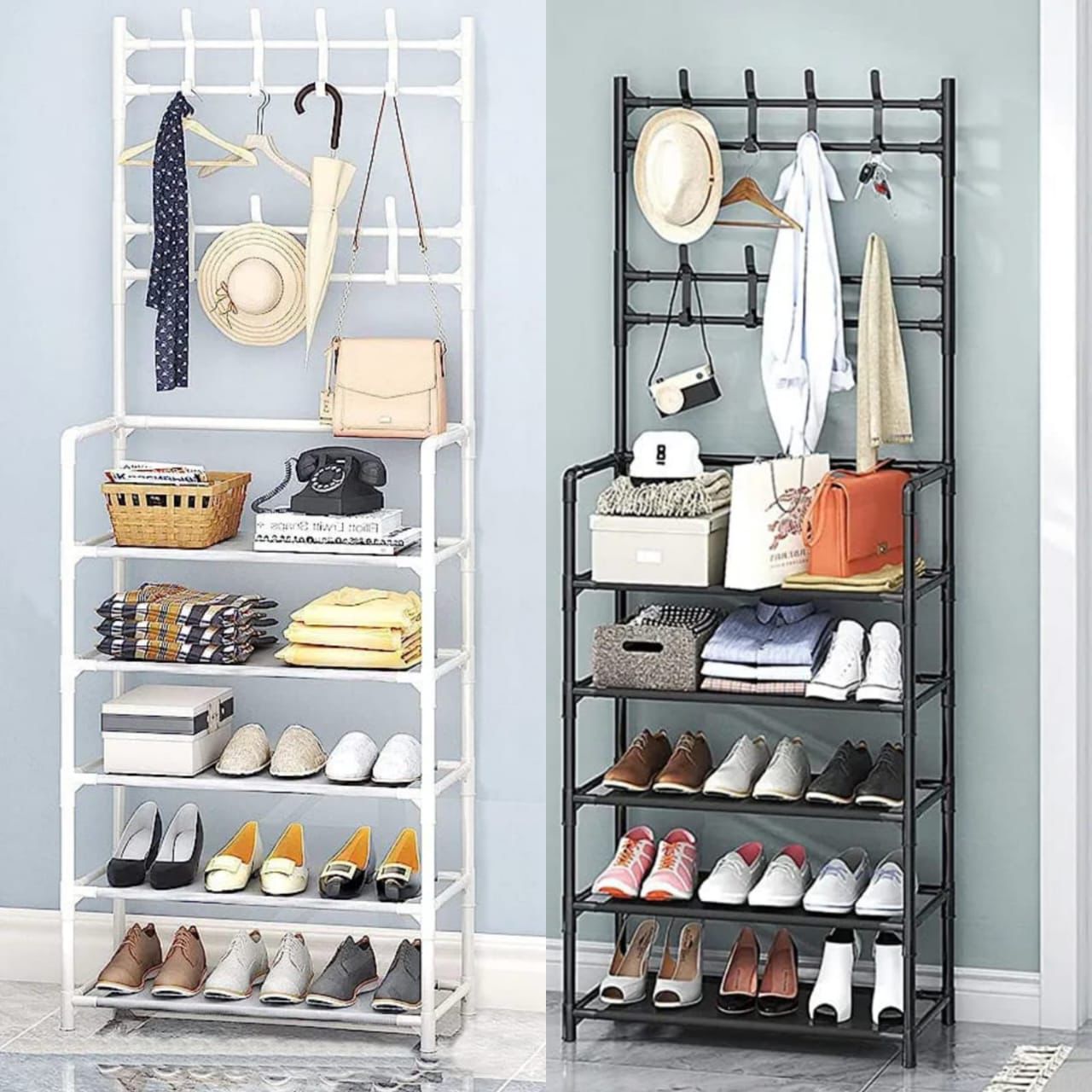 Shoe hat rack