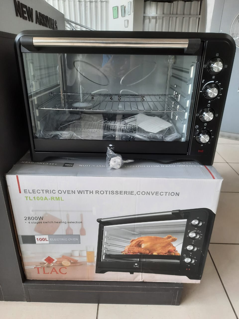 42 litres tlac electric oven with rotisserie