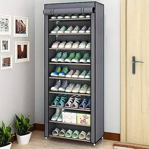 Singlerow zipper Shoe cabinet