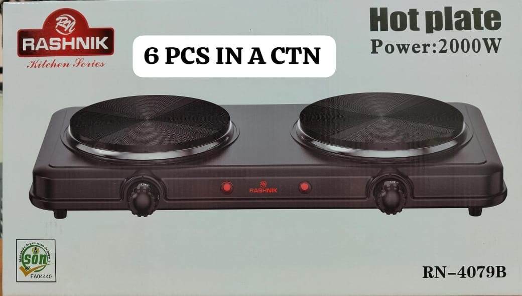 Rashnik double hot plate electric cooker