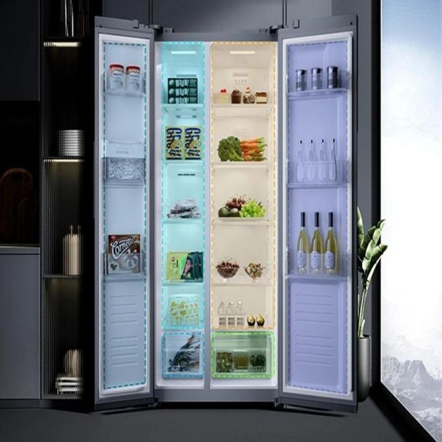 Side-by-side TLAC 430L refrigerator