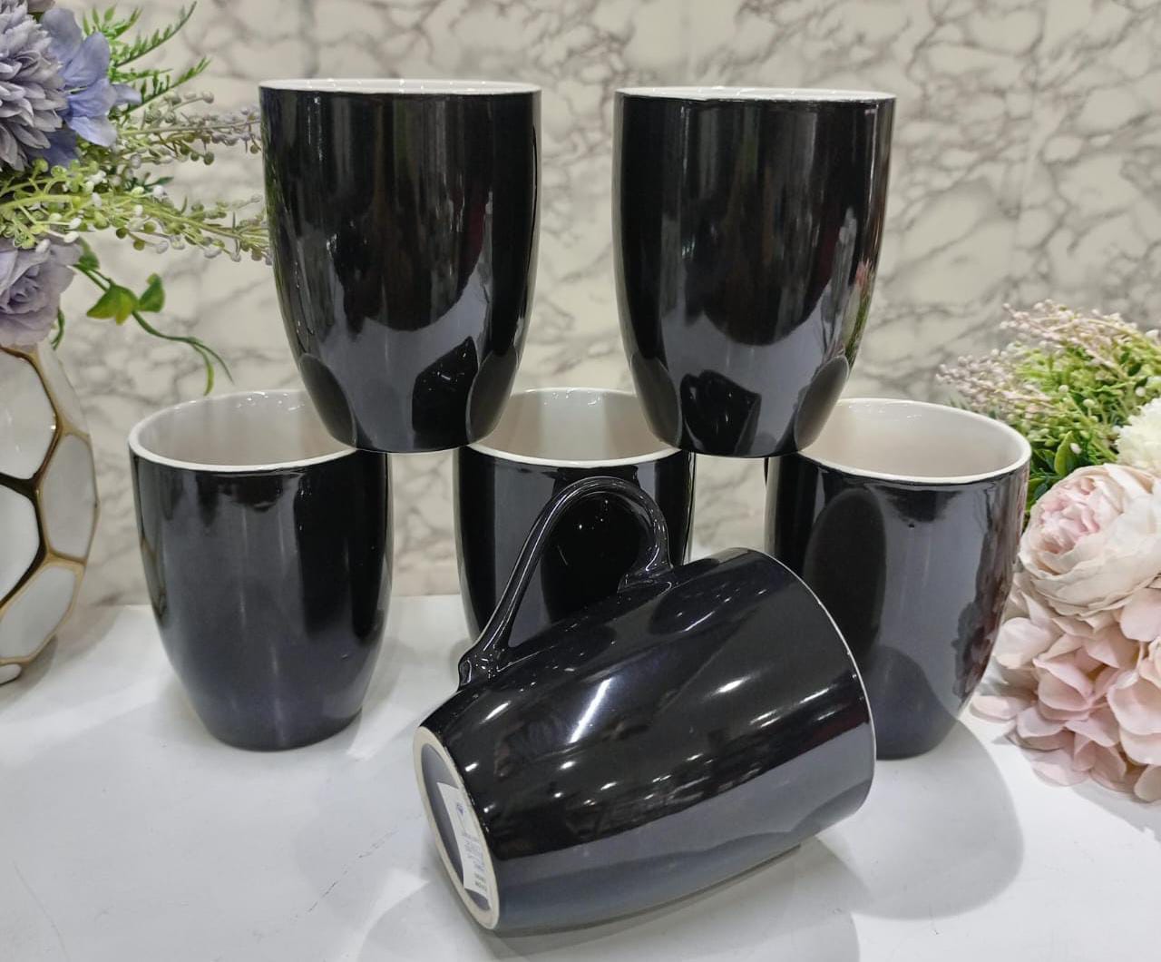 *Black Ceramic Mugs*