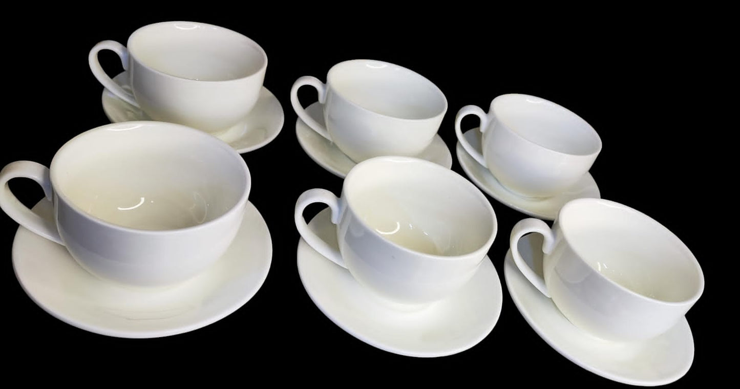 Double cup and saucer set