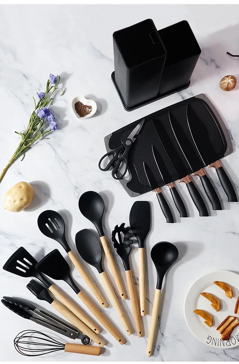 Morning Chef" 19-Piece Complete Kitchen Cooking Set