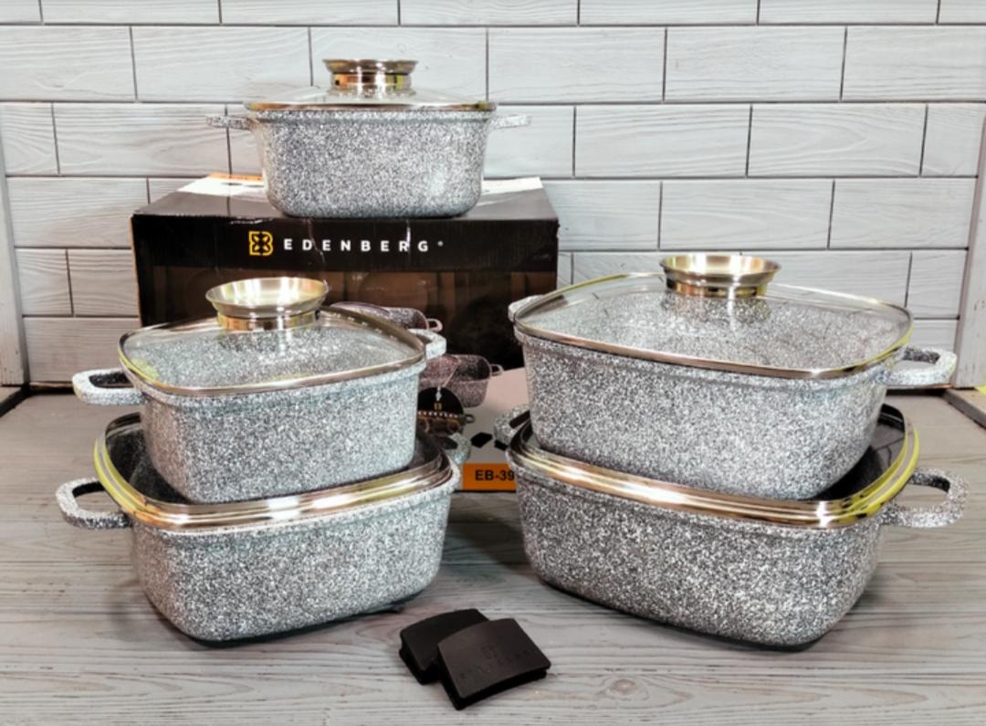 Edenberg 12pc square Cookware Set (EB-3987)