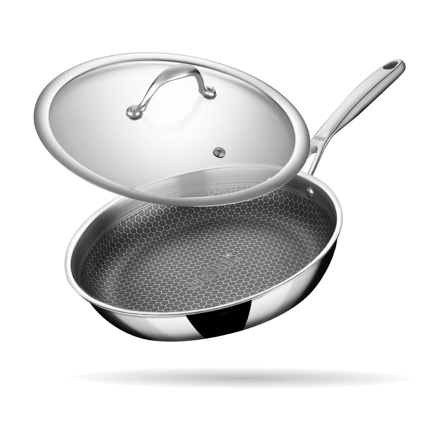 Stahl Triply Stainless Steel Frypan | Artisan Hybrid Series Induction Pan