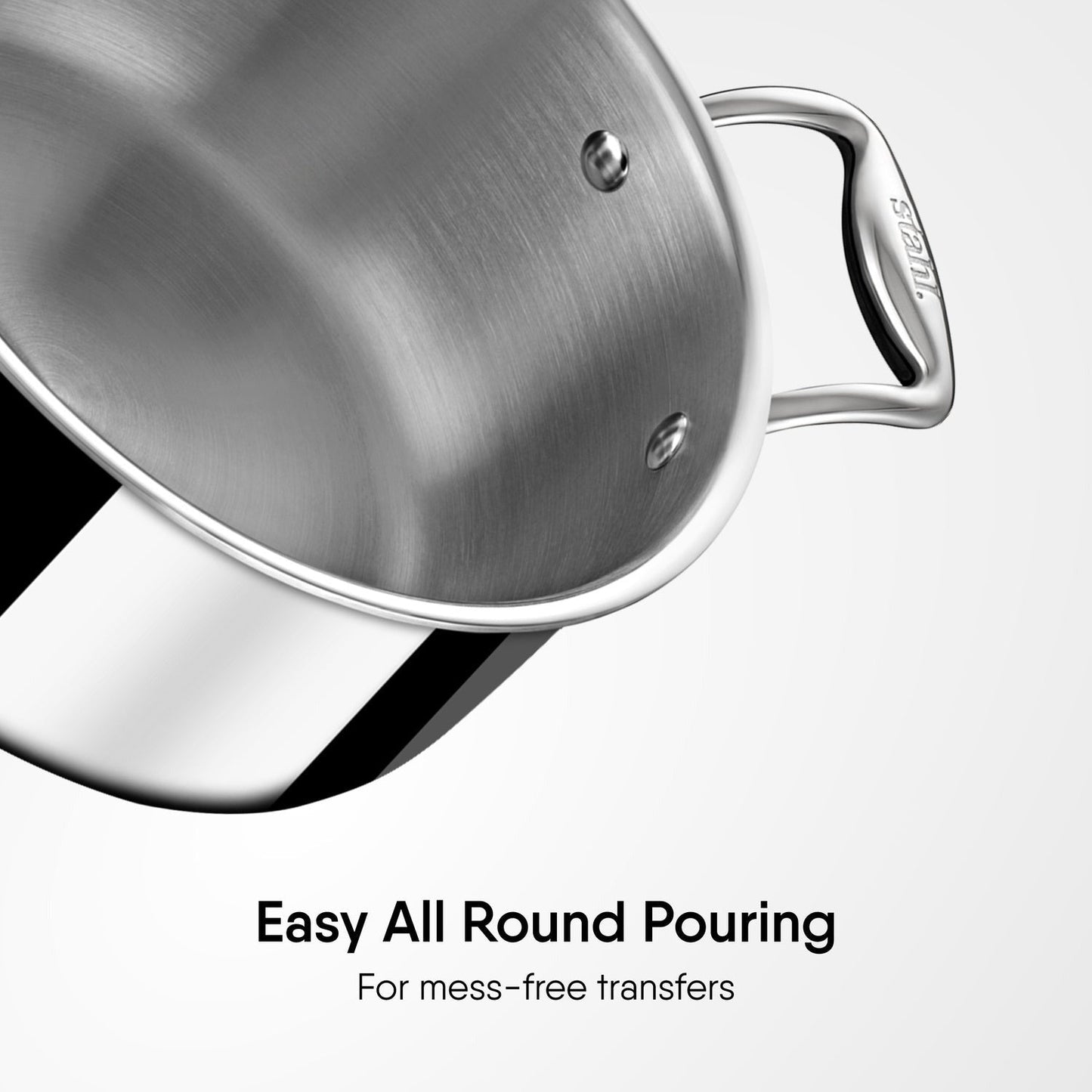 Stahl Stainless Steel Sauce Pot / Casserole Triply Artisan Series | Induction Ready