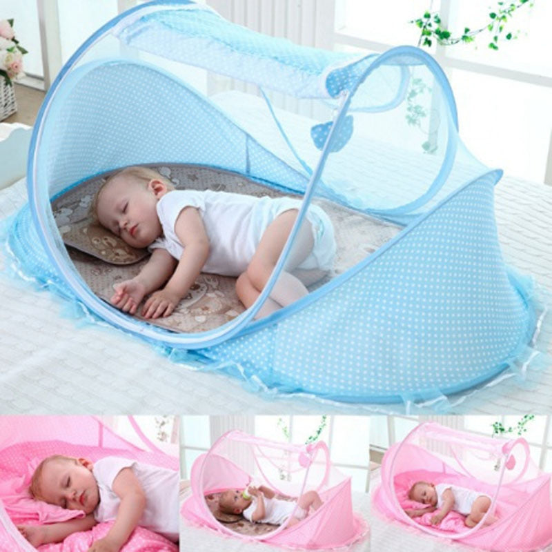 Portable Foldable Baby Netting Polyes Newborn Sleep Bed Travel Baby Mosquito Nets