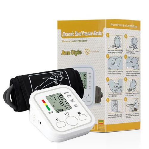 Automatic Upper Arm Blood Pressure Monitor Pulse Meter BP Machine