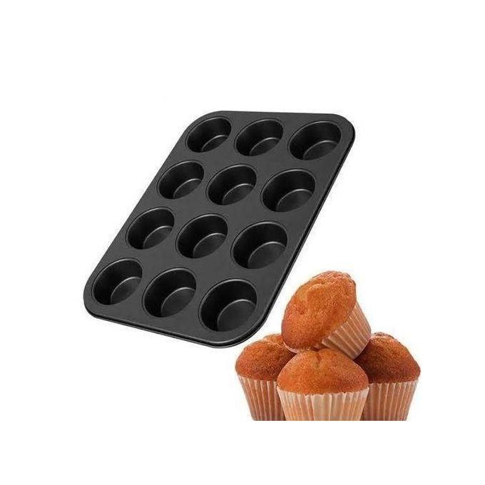 Non-stick 12 holes Cupcake Baking Tray Dish Muffin Pan Tin Bakeware