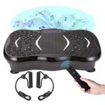 Vibration Plate Exercise Machine – Whole Body Fitness Platform for Weight Loss, Recovery &amp; Circulation,Home Workout Trainer with LED Display &amp; Remote -150kg