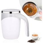 Automatic Magnetic Stirring Coffee Cup, 380ml Auto Self Stirring Coffee Mug Stainless Steel Cup Electric Smart Mug, Rotating Office Travel Mixing Cup For Hot Chocolate Cocoa Milk Latte Tea, MULTICOLOR