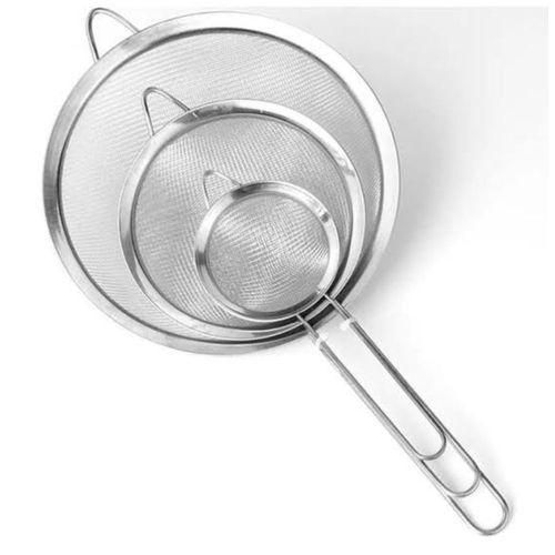 Metallic tea sieve 3 pcs