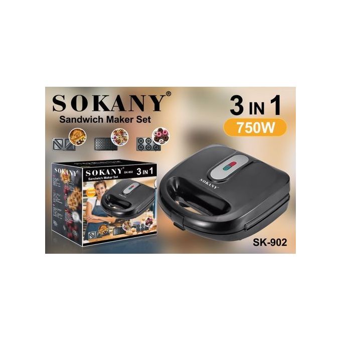 Sokany 3 In1 Sandwich Maker;Grill &amp;Sandwich Maker&amp;Waffle Maker