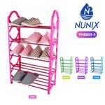 Nunix 5 Layer Portable Shoe Rack Blue