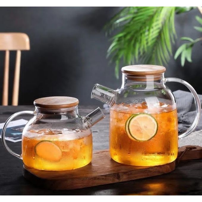 Glass Teapot With Infuser, Kettle For Stove Top, Clear Tea