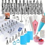 116-piece cake decorating and baking tool set, with storage box