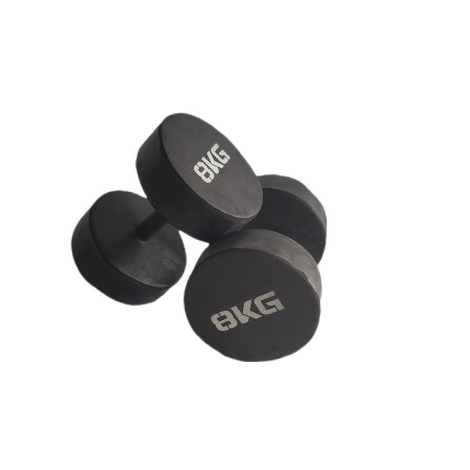 8kg dumbbells (rubber coated)