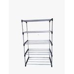 Nunix 5 Layer Portable Shoe Rack Slim Design Black