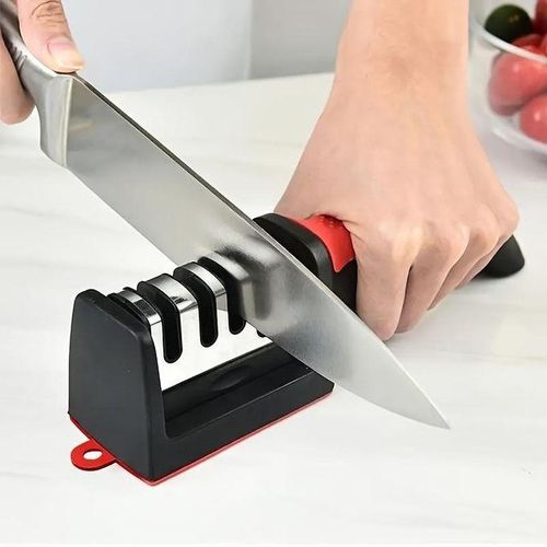Knife Sharpener 4 Stages Professional Kitchen Sharpening Stone Tungsten Dia