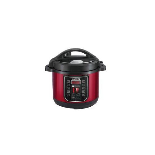 AILYONS EPC-6A1 Deluxe 6L Automatic Electric  Pressure Cooker  1000W Red (1YR WRTY)