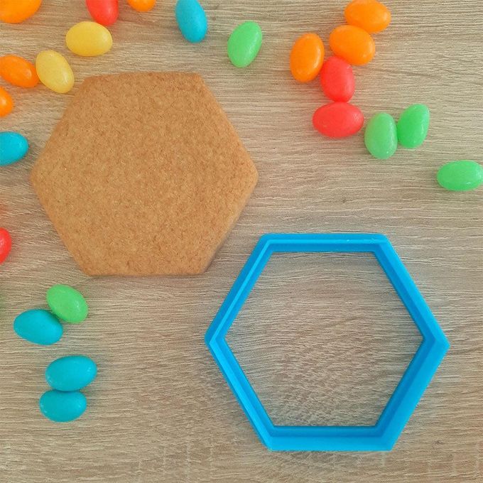 Hexagon Plastic Cookie Cutter