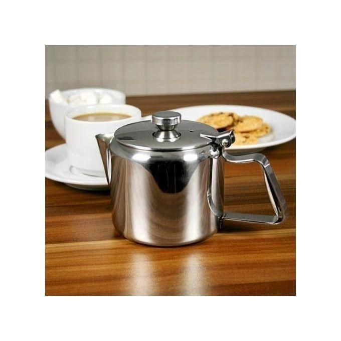 Stainless Steel Teapot, Metal Teapot - , Cafe Teapot, Dinner Teapot - 12oz