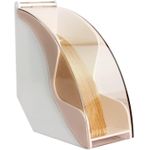 TodyJeyHo Coffee Filter Paper Holder,Cone Filter Paper Box with Dustproof Coffee Filter Dispenser Container Storage Rack Dust Proof Countertop Dispenser Stand (white)