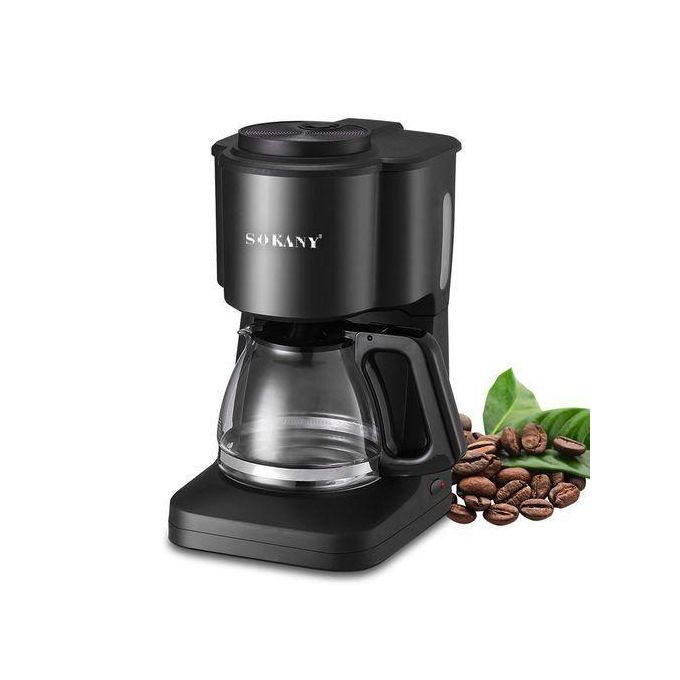 Sokany Electric Drip Coffee Maker, Simply Brew Compact Drip Filter Coffee Machine, Front Access Easy Fill ,Auto Keep Warm Function And Smart Anti-Drip System