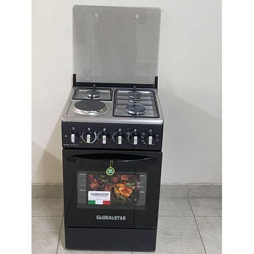 Globalstar Black 50*55 JET 3+1 Standing Cooker With Electric Oven